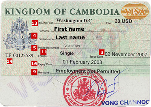 Embajada De Camboya En M Xico Visahq